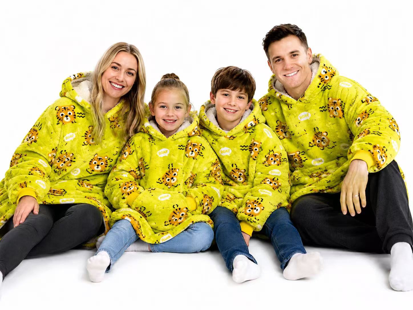 Tiger Adult Oversized Blanket Hoodie