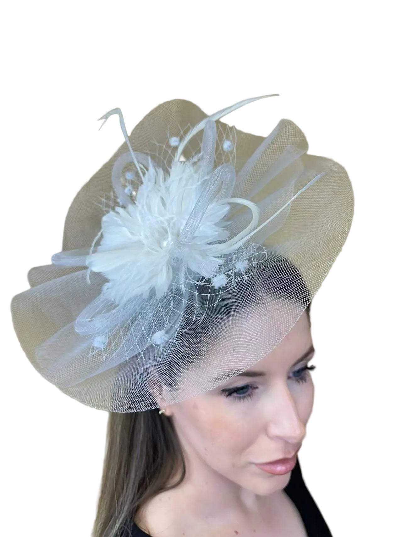 large flower fascinator