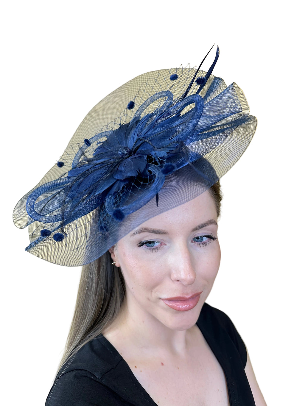 large flower fascinator