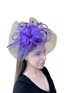 large flower fascinator