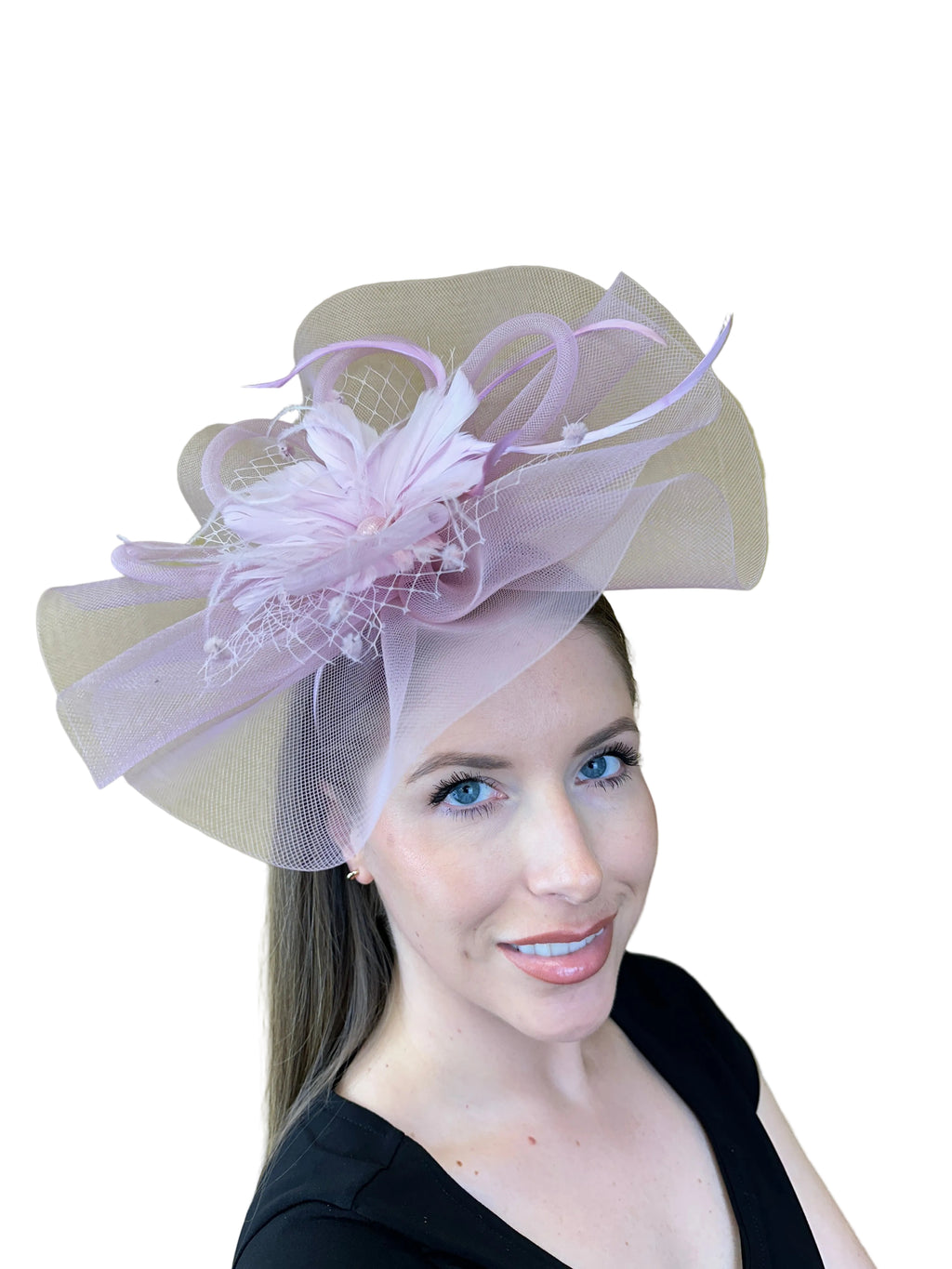 large flower fascinator