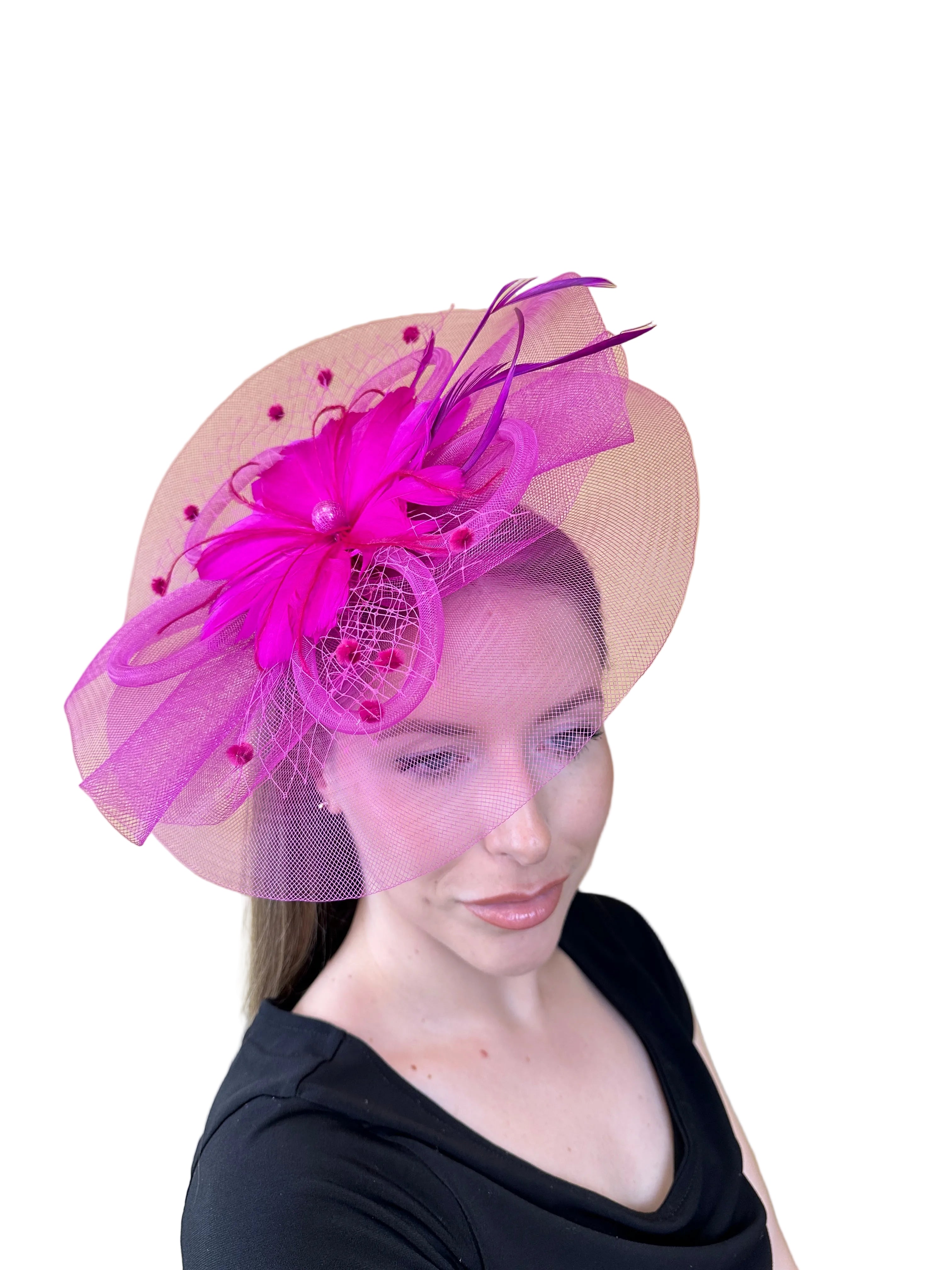 large flower fascinator
