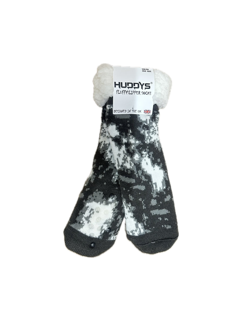 Tie Dye Grey Oversized Blanket Hoodie & Slipper Socks