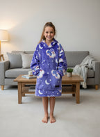 Glow In The Dark Sloth Oversized Blanket Hoodie & Slipper Socks