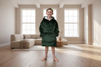 Army Green Oversized Blanket Hoodie & Slipper Socks