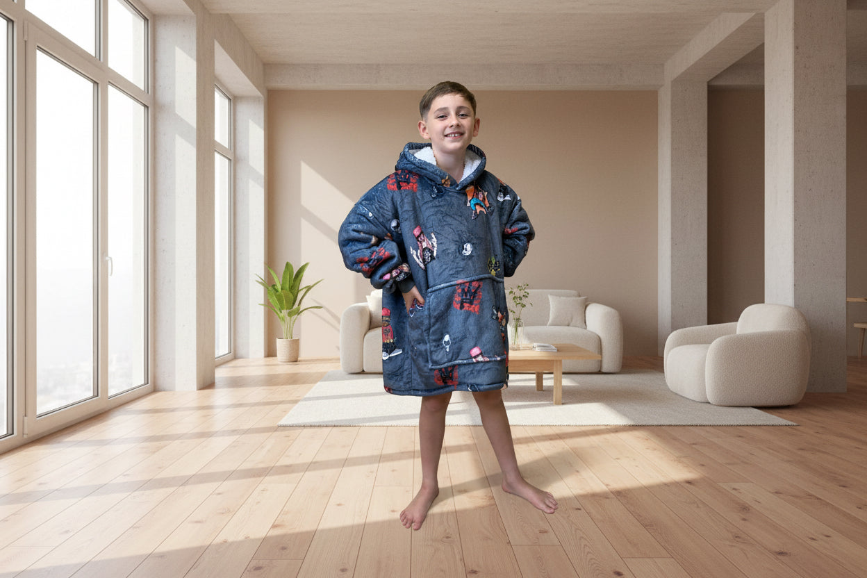 Adult/Youth Hip Hop Hoodie Blanket