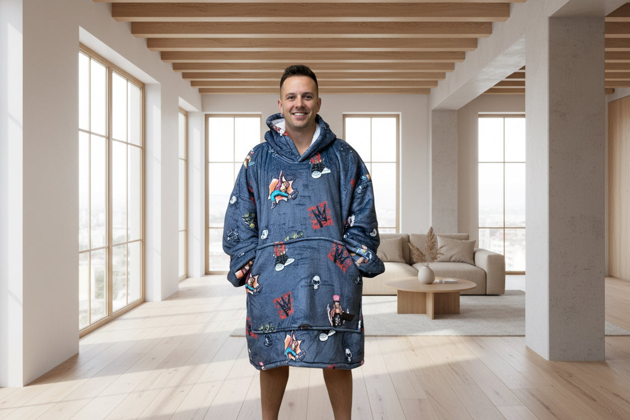 Adult/Youth Hip Hop Hoodie Blanket