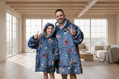 Adult/Youth Hip Hop Hoodie Blanket