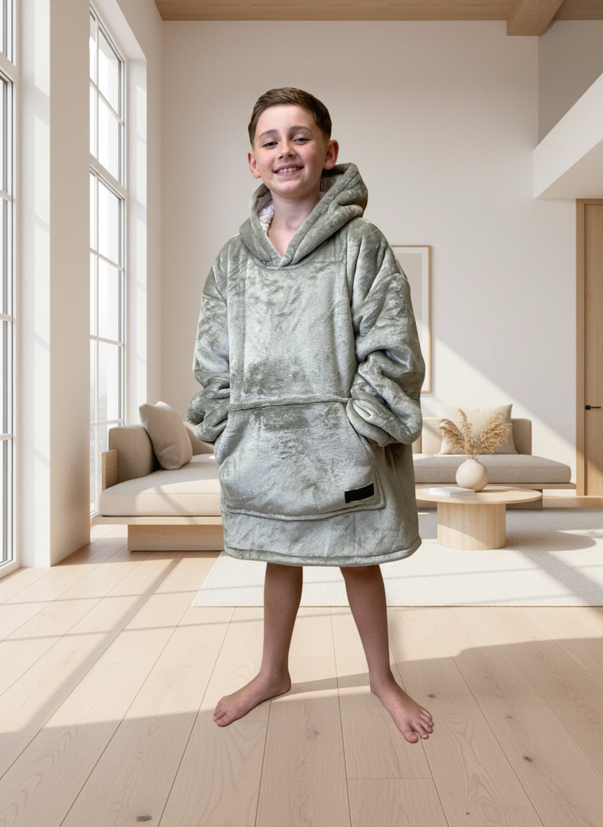 Khaki Oversized Blanket Hoodie