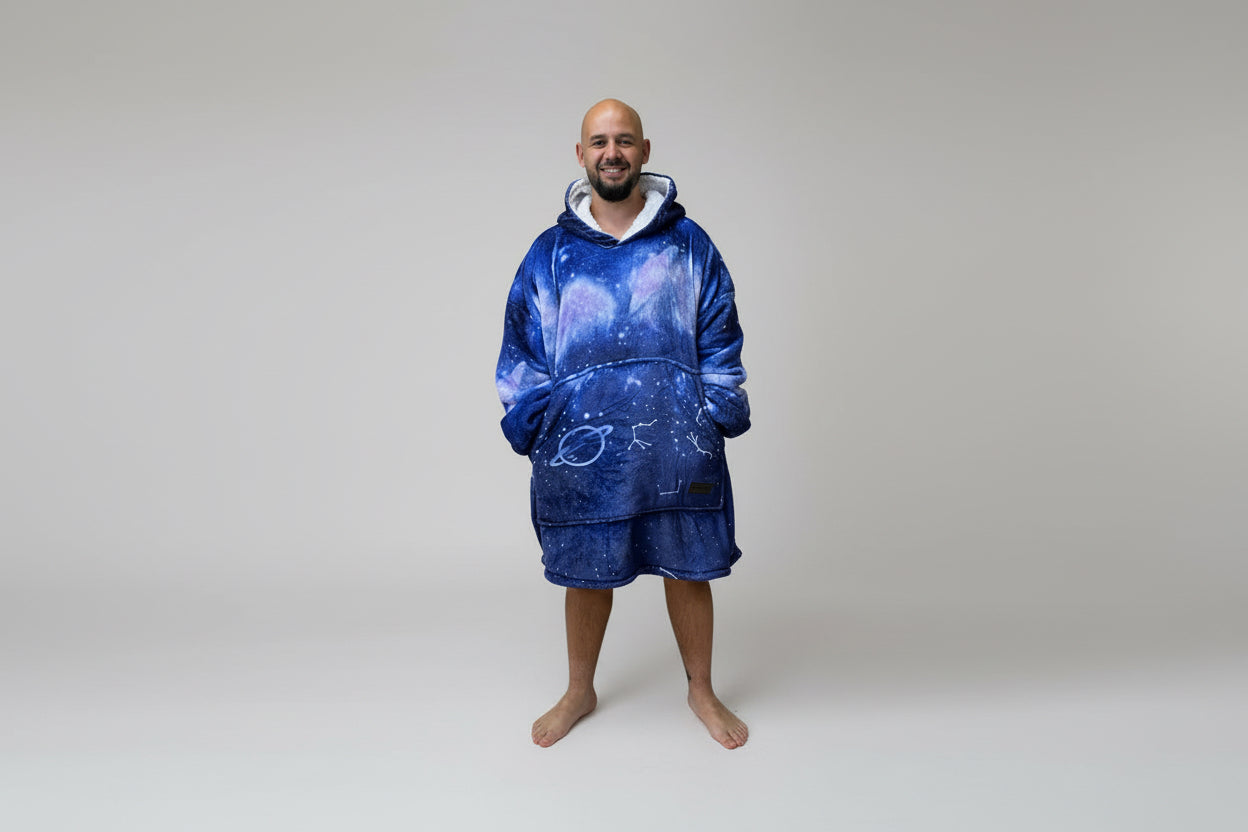 Adult/Youth Constellation Hoodie Blanket