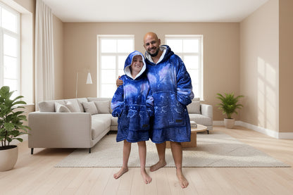 Adult/Youth Constellation Hoodie Blanket