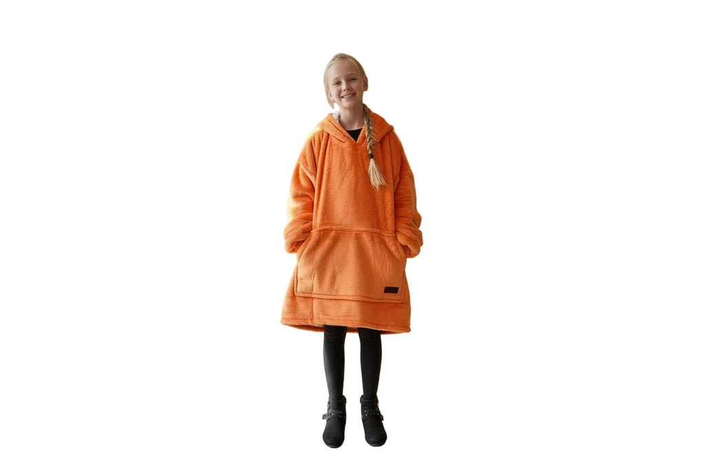Orange Oversized Blanket Hoodie