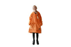 Orange Oversized Blanket Hoodie