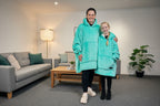 Mint Green Oversized Blanket Hoodie & Slipper Socks