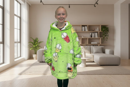 Adult/Youth Bubble Tea Hoodie Blanket