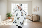 Panda Oversized Blanket Hoodie & Slipper Socks