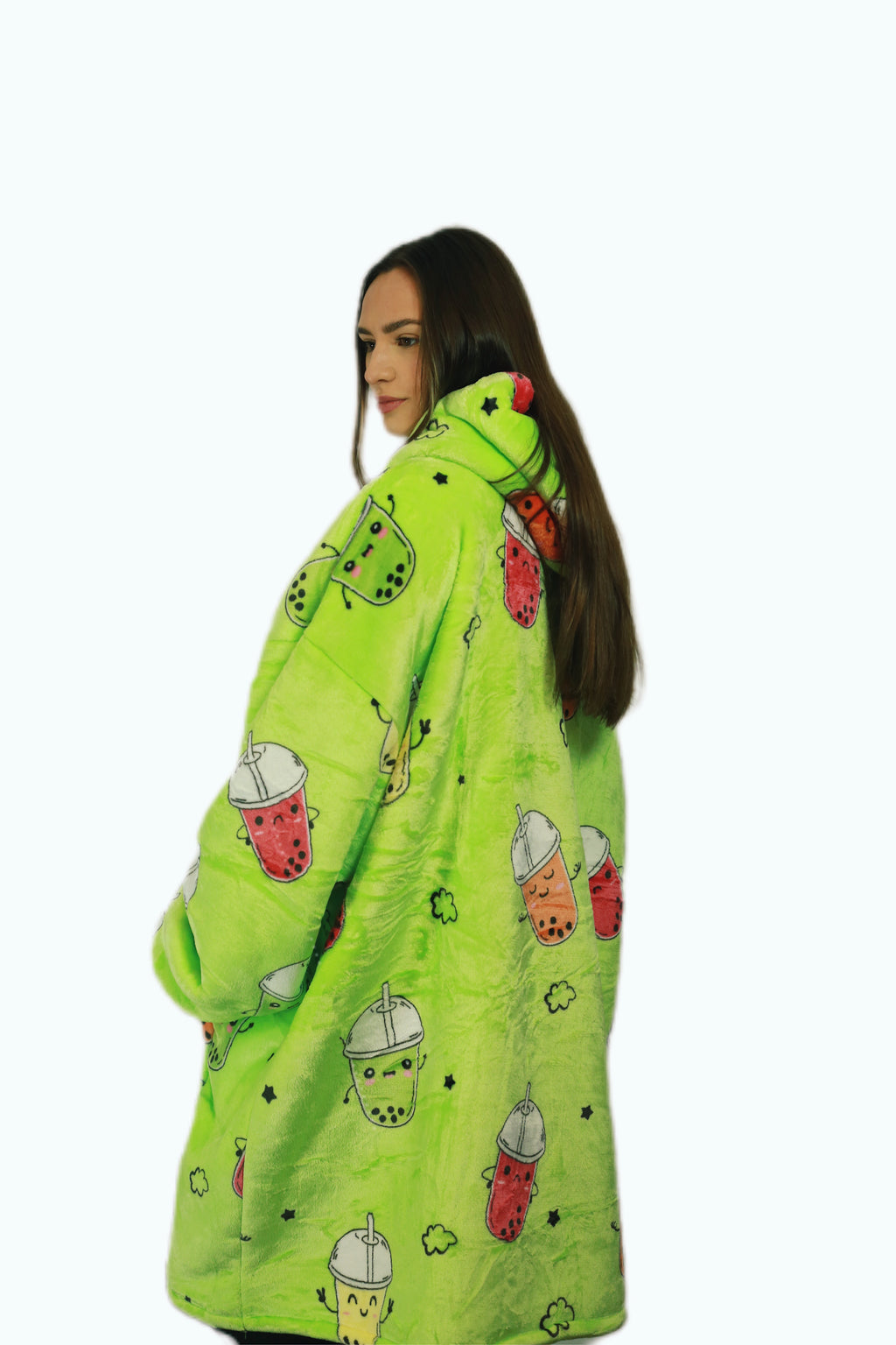 Bubble Tea Oversized Blanket Hoodie