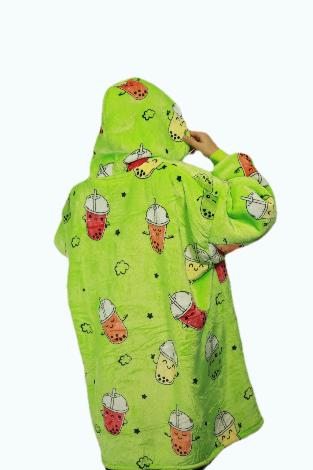 Bubble Tea Oversized Blanket Hoodie