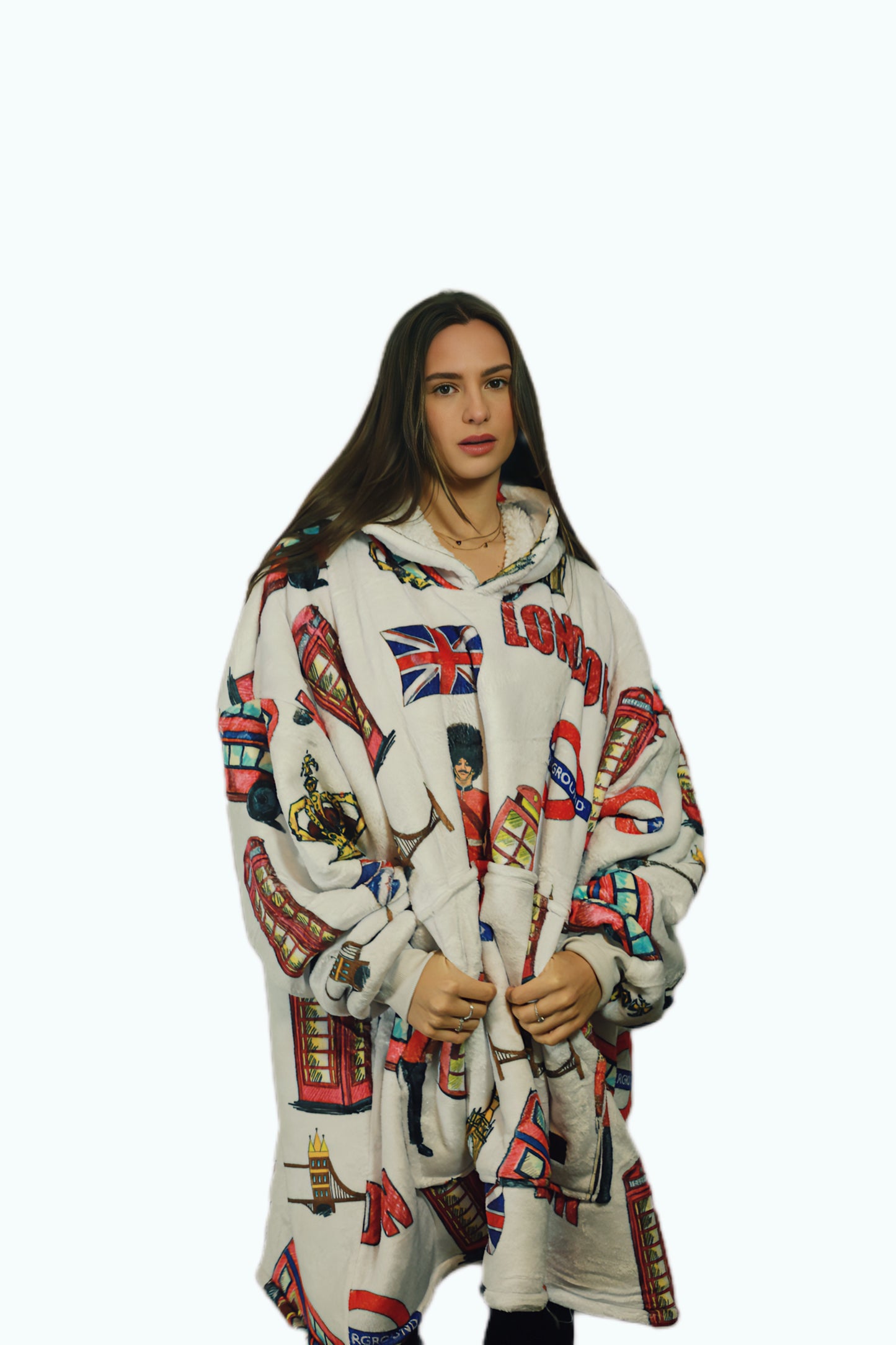 Adult/Youth London Hoodie Blanket & Socks