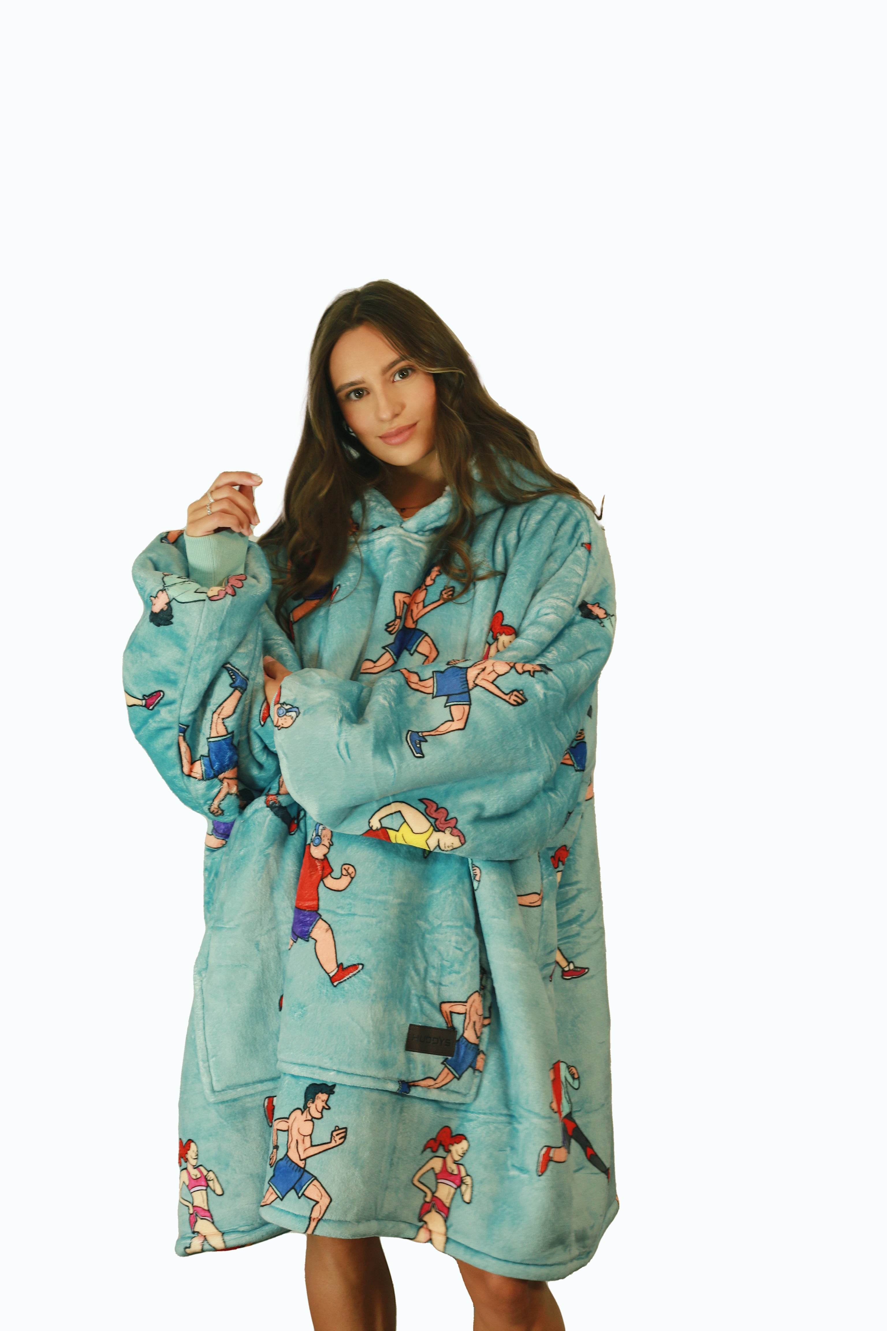 Runner Oversized Blanket Hoodie & Slipper Socks