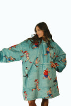 Runner Oversized Blanket Hoodie & Slipper Socks