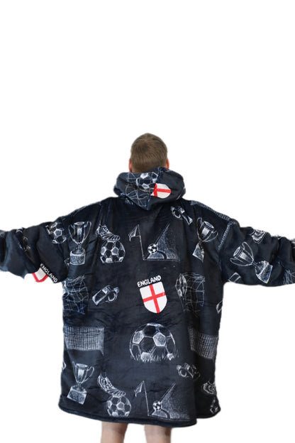 Adult/Youth Football Hoodie Blanket & Socks