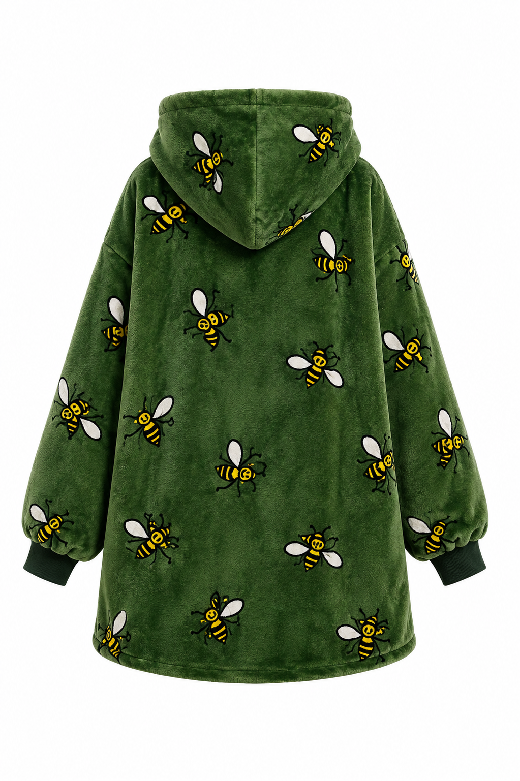 Green Bees Kids’ Blanket Hoodie
