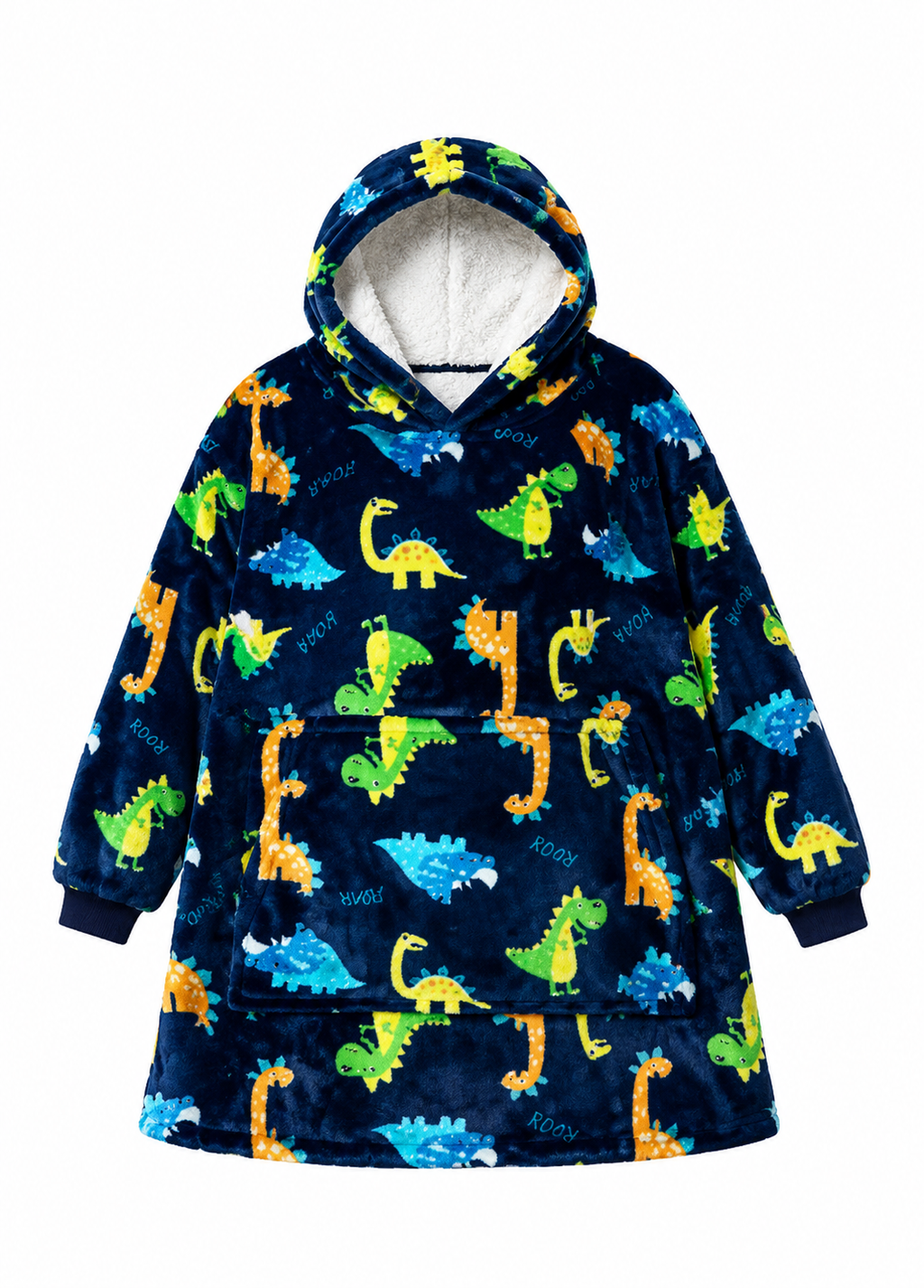 Big Dinosaur Kids’ Blanket Hoodie