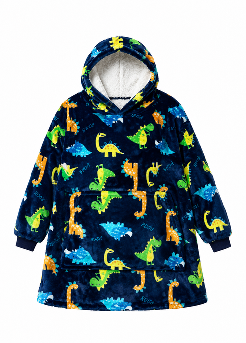 Big Dinosaur Kids’ Blanket Hoodie