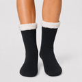 Black Adult Slipper Socks