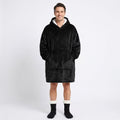 Black Adult Oversized Blanket Hoodie