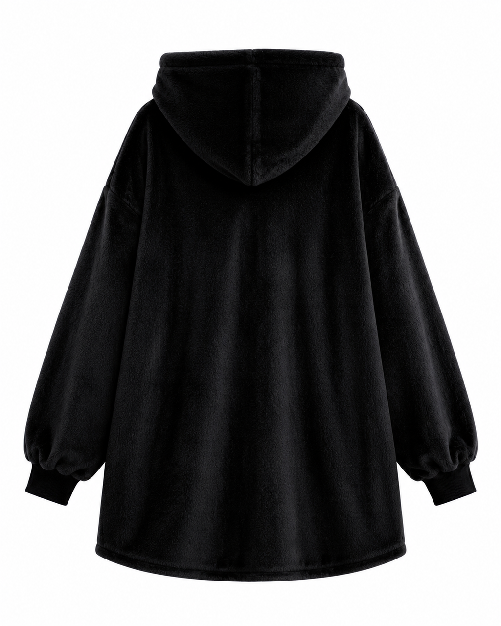 Black Adult Oversized Blanket Hoodie