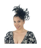 elegant feather fascinator