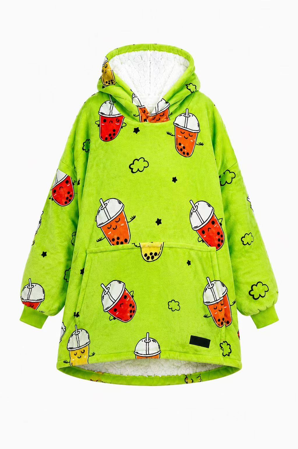 Bubble Tea Kids’ Blanket Hoodie