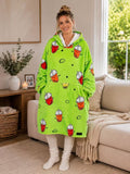 Bubble Tea Adult Oversized Blanket Hoodie