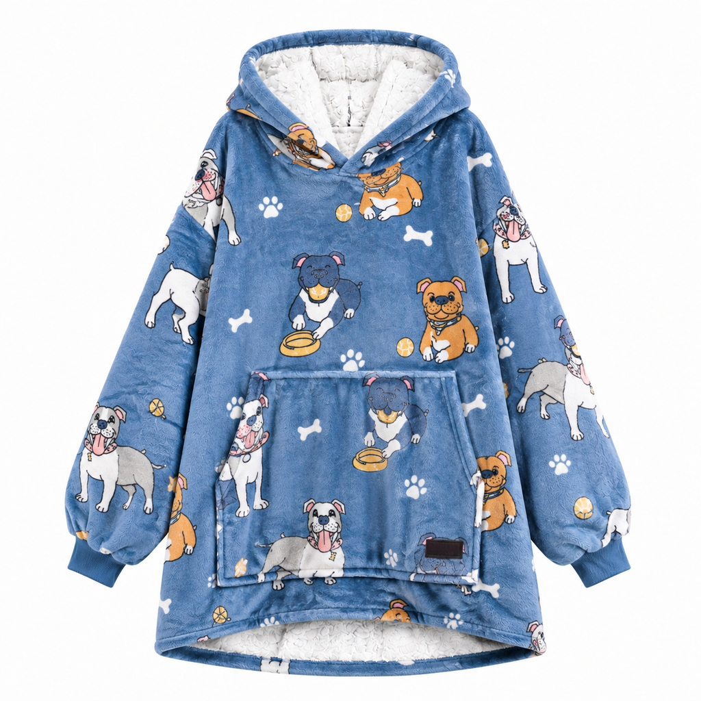 Bull Dog Kids’ Blanket Hoodie