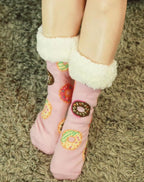 Donuts Oversized Blanket Hoodie & Slipper Socks