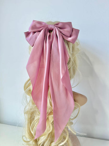 Silk-Feel Butterfly Hair Bow Clip 4FOR2