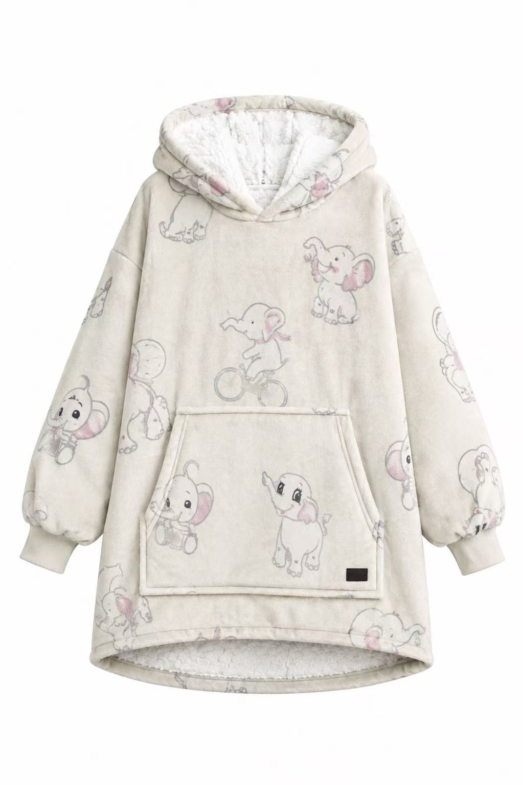 Elephant Kids’ Blanket Hoodie