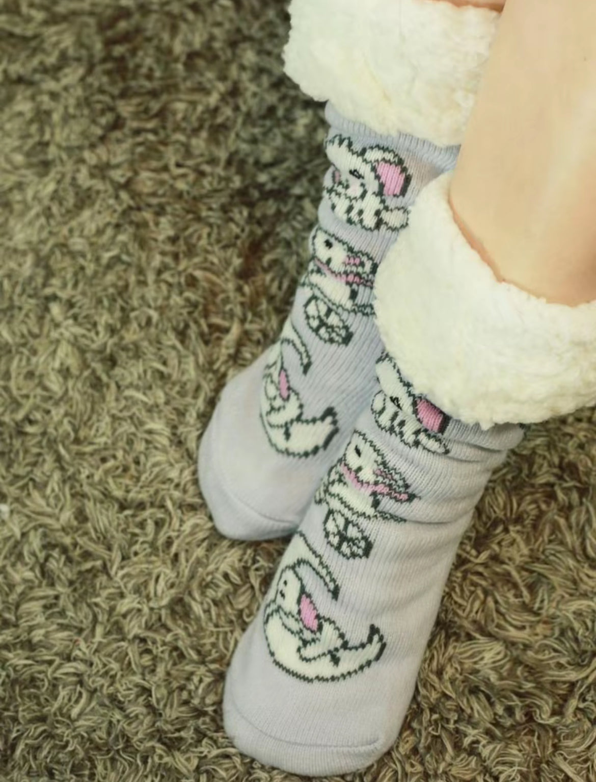 Elephant Oversized Blanket Hoodie & Slipper Socks
