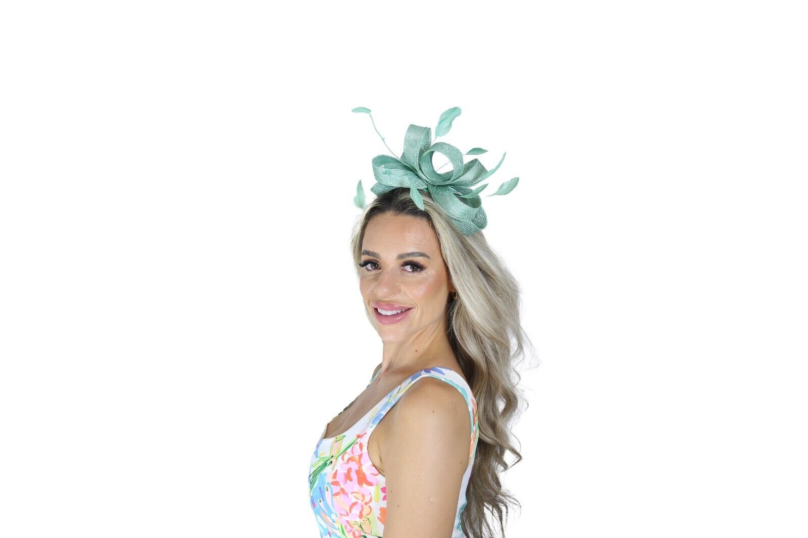 Large Gorgeous Feather Looped Fascinator