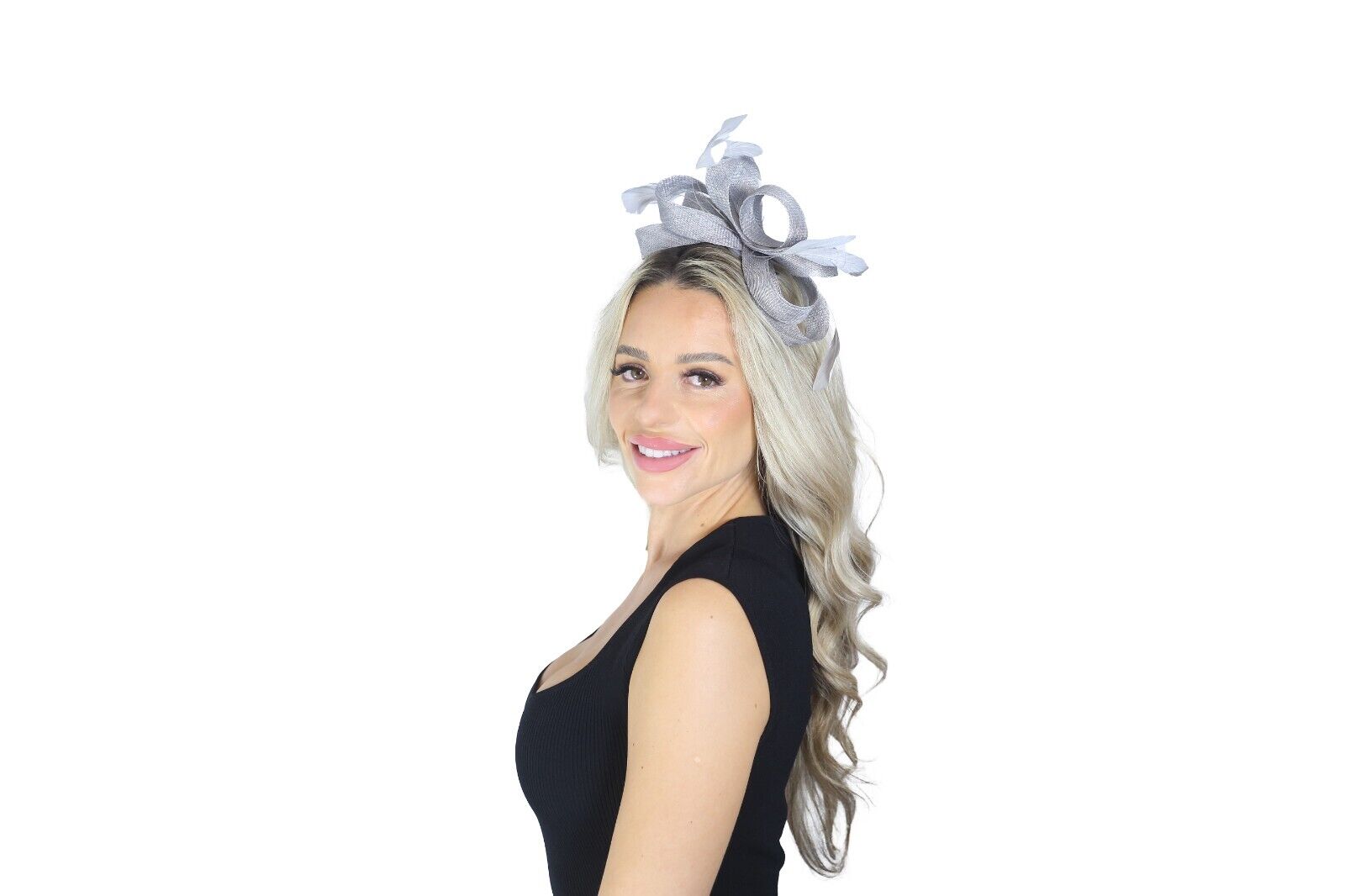 Large Gorgeous Feather Looped Fascinator