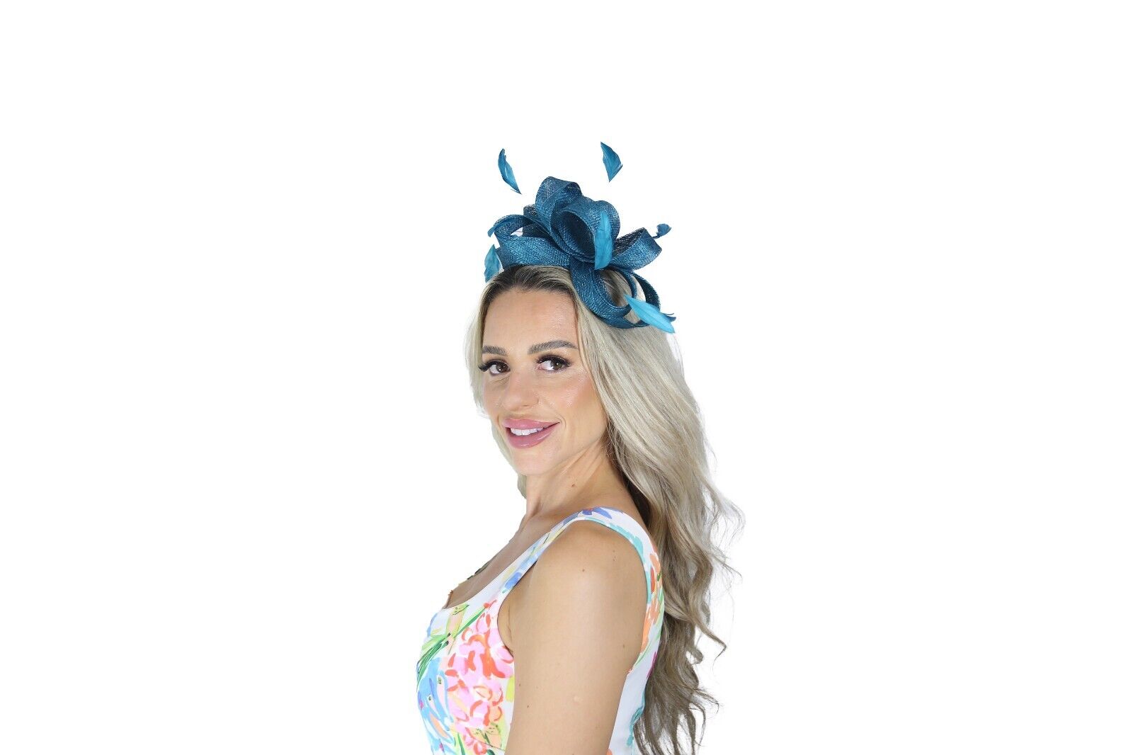 Large Gorgeous Feather Looped Fascinator