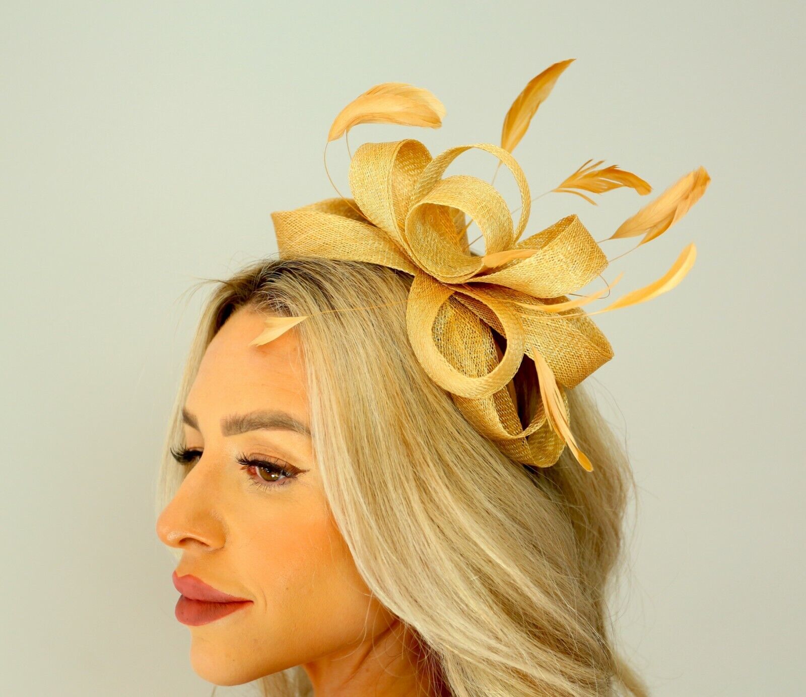 Large Gorgeous Feather Looped Fascinator