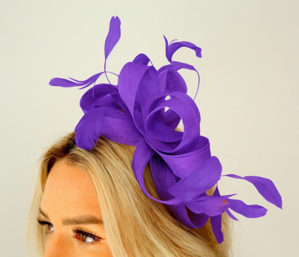 Large Gorgeous Feather Looped Fascinator