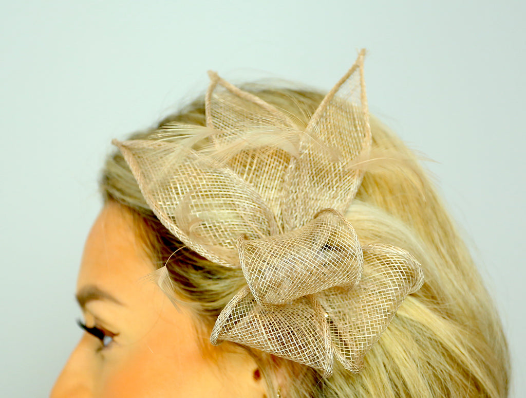 Small Fine Leaves Fascinator