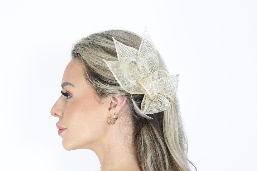 Small Fine Leaves Fascinator