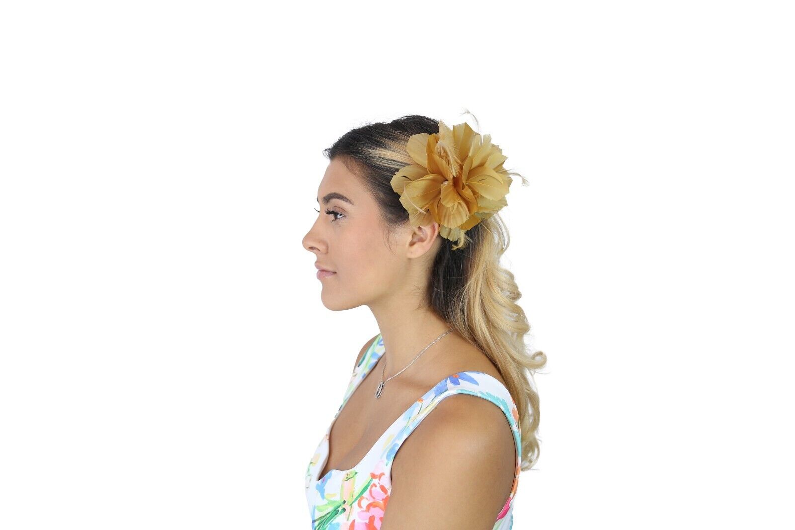 Small Fine Leaves Fascinator