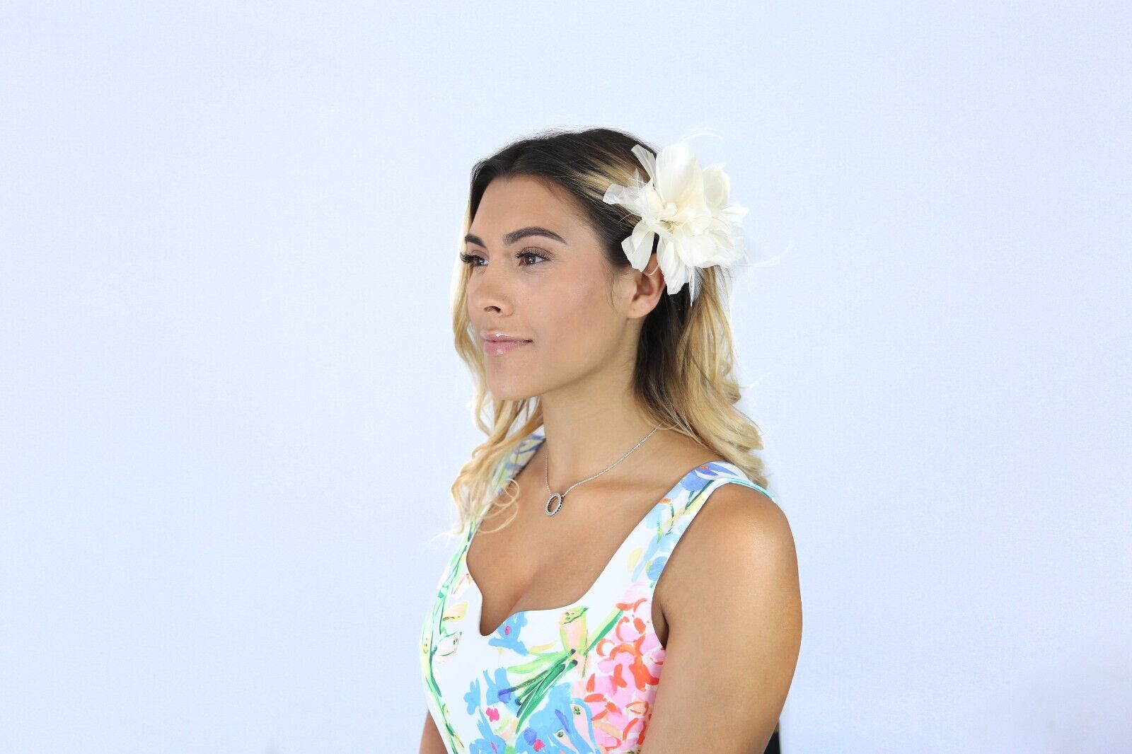 Small Fine Leaves Fascinator