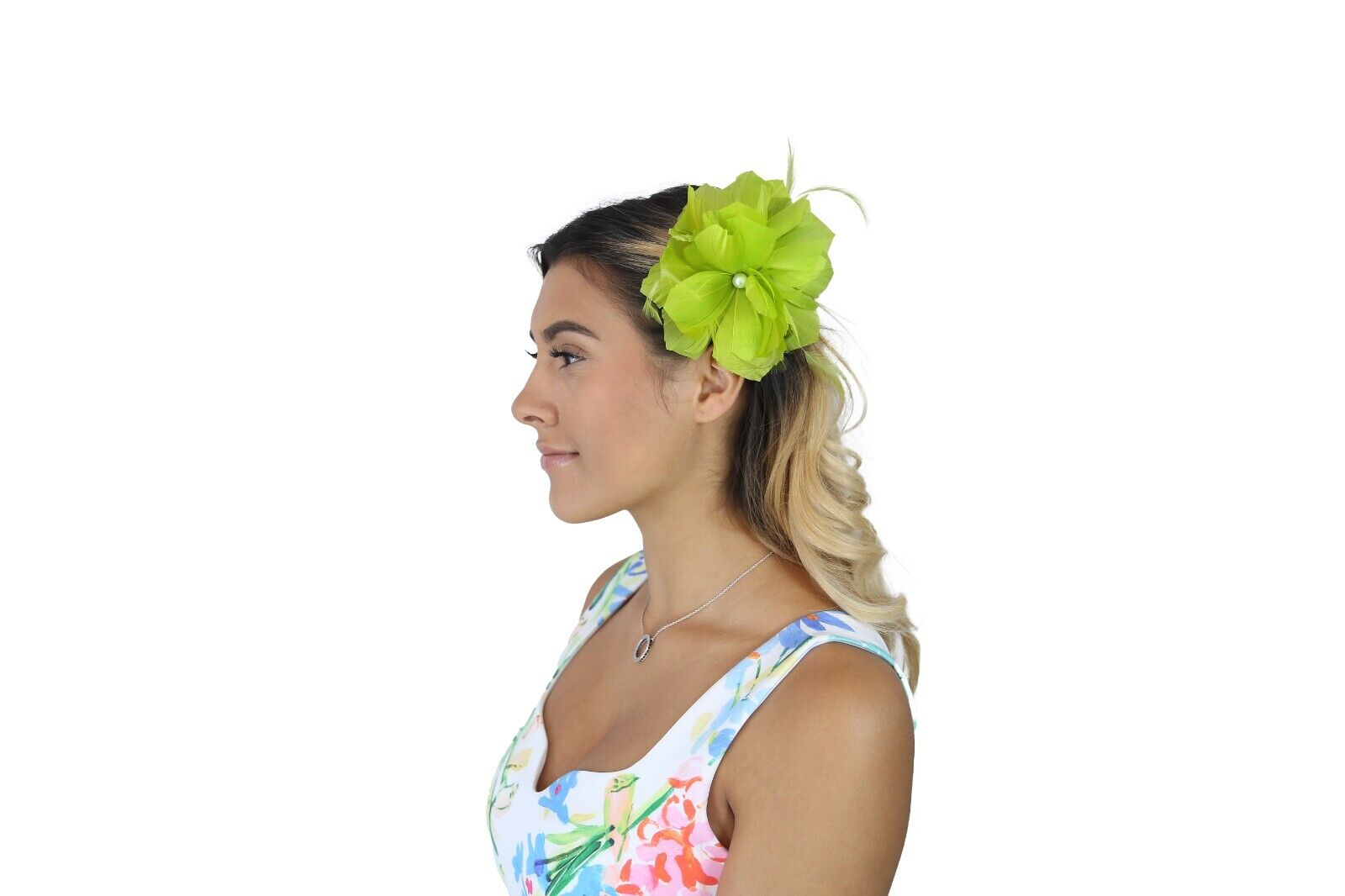 Small Fine Leaves Fascinator